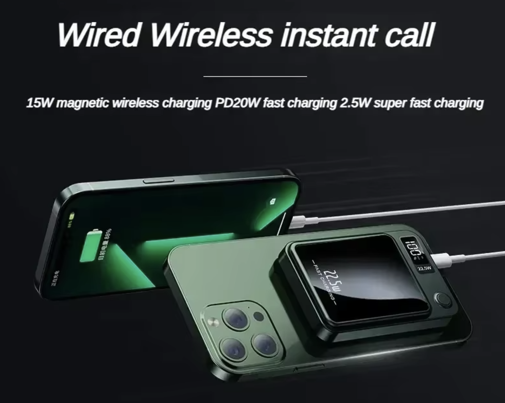 Magnetic Wireless Power Bank for iphone Fast Charging