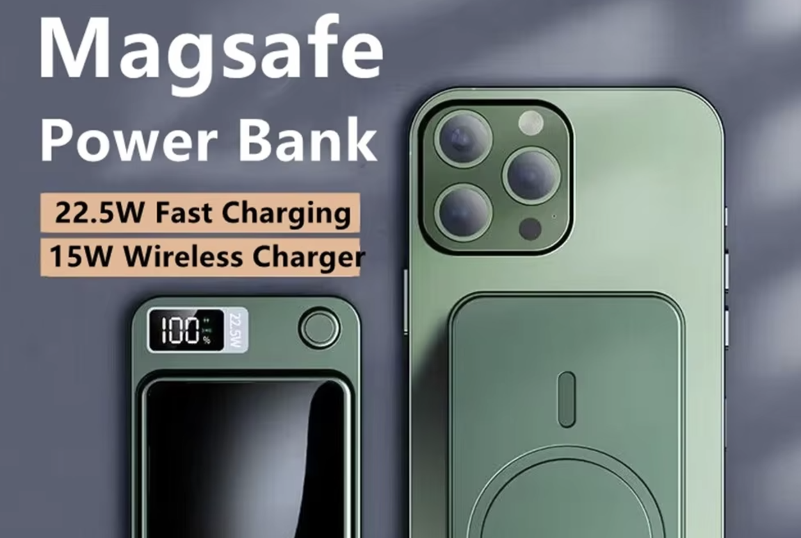 Magnetic Wireless Power Bank for iphone Fast Charging